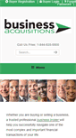 Mobile Screenshot of business-acquisitions.com